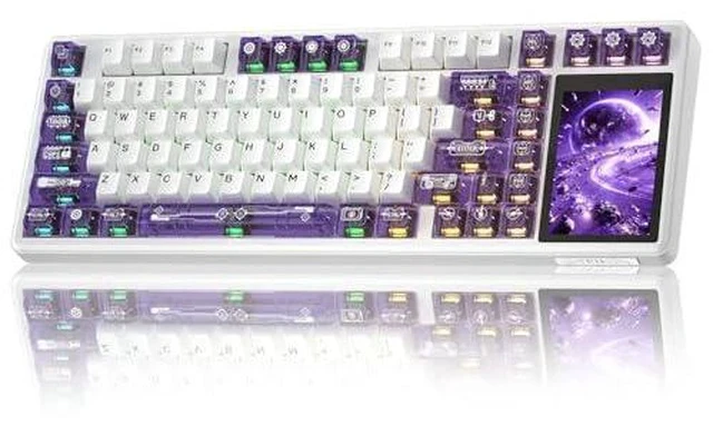 Alt view image 2 of 7 - Aula Wireless Keyboard and Headset Combo, Aula L99 Wireless Keyboard G7 Wireless Headset