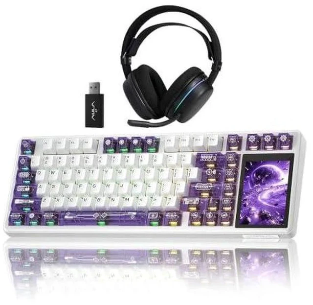 Main image of Aula Wireless Keyboard and Headset Combo, Aula L99 Wireless Keyboard G7 Wireless Headset