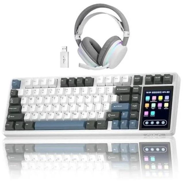 Main image of Aula Wireless Keyboard and Headset Combo, Aula L99 Wireless Keyboard G7 Wireless Headset