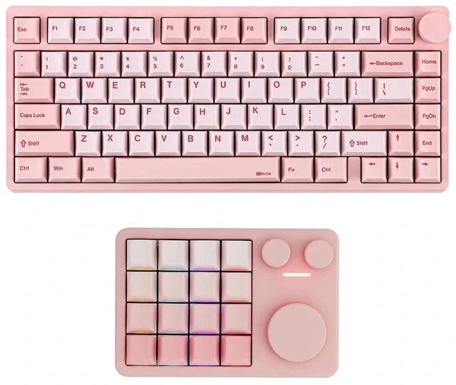 Alt view image 2 of 2 - Moonshadow V2 Gaming Keyboard with Cybrix 16 VIA Programmable Macro Pad