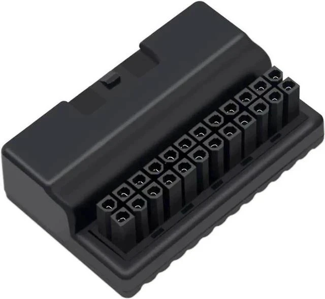 Main image of 90 Degree Right Angle ATX 24Pin Male to Female Power Adapter for Desktop Motherboard