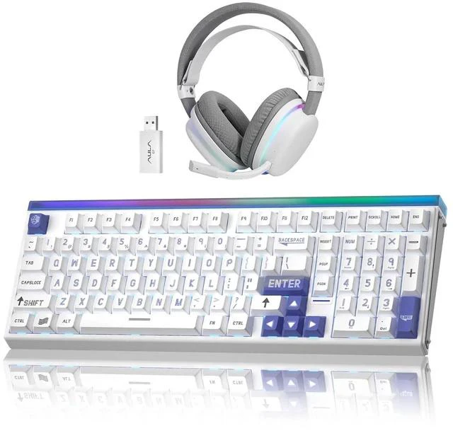 Main image of Aula Hall Effect Keyboard and Headset Combo, Aula Hero99 Hall Effect Keyboard G7 Wireless Headset