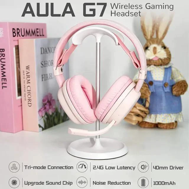 Alt view image 6 of 6 - Aula Hall Effect Keyboard and Headset Combo, Aula Hero99 Hall Effect Keyboard G7 Wireless Headset