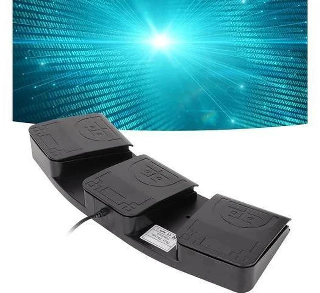 Alt view image 7 of 7 - USB Foot Switch,3 Key PC USB Triple Foot Switch Pedal,Three Button Program Computer Keyboard Mouse Game Action HID Durable USB Foot Pedal,Support MIDI Multifunction Ergonomic Sensitive