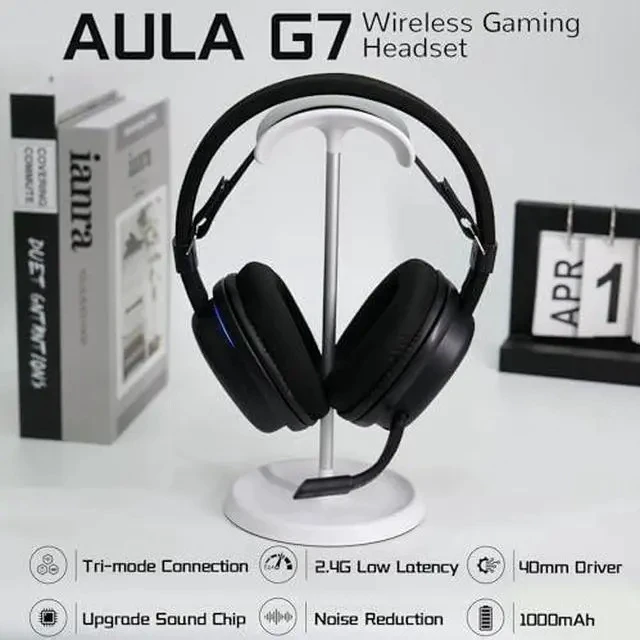 Alt view image 6 of 6 - Aula Hall Effect Keyboard and Headset Combo, Aula Hero 68 HE Hall Effect Keyboard G7 Wireless Headset