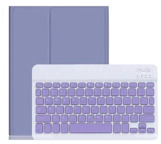 Main image of YEEHi 2022 New iPad Pro 12.9 inch 6th Generation Keyboard Case iPad 12.9" Pro 5th 4th 3rd Generation Cute Color Keyboard Detachable Bluetooth Keyboard Cover with Pencil Holder (Purple)
