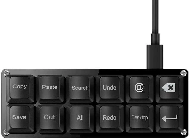Alt view image 2 of 2 - Copy Paste Mini Shortcut Key Office Work Macros Keypad OSU Rhythm Games Keypad Gaming USB Wired Keyb