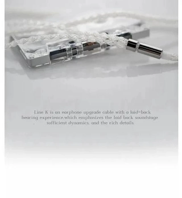 Alt view image 3 of 5 - Line K Upgrade Cable High Purity Copper Silver Plated KATO Cable IEMs (4.4mm)