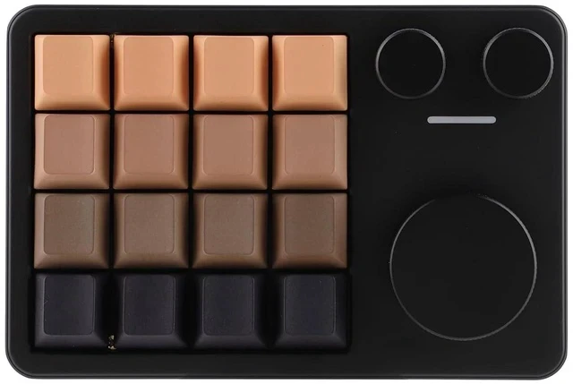 Alt view image 2 of 2 - Cybrix 16 VIA Programmable Macro Pad - 16 Keys + 3 Knobs, Type-C Wired Aluminum Numpad, Hot-Swappabl