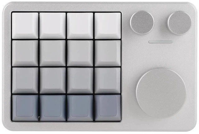 Alt view image 2 of 2 - Cybrix 16 VIA Programmable Macro Pad - 16 Keys + 3 Knobs, Type-C Wired Aluminum Numpad, Hot-Swappabl