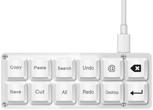 Alt view image 2 of 2 - Copy Paste Mini Shortcut Key Office Work Macros Keypad OSU Rhythm Games Keypad Gaming USB Wired Keyb