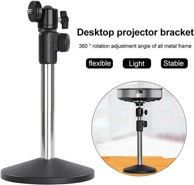 Alt view image 2 of 3 - Projector bracket Tripod Stand Metal Projector Holder Adjustable Universal Holder Telescopic Desktop Projector Stand Portable projector stand