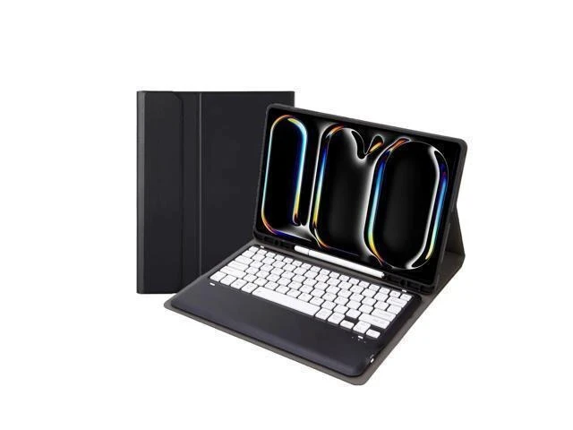 Alt view image 6 of 7 - KcoxdCn New iPad Pro 13 Inch 2024 Keyboard Case for iPad Pro 13 Inch Keyboard Case 2024 Model 7th Generation with Pencil Holder Mutil Angles Stand Cover Detachable Wireless Keyboard (Black)
