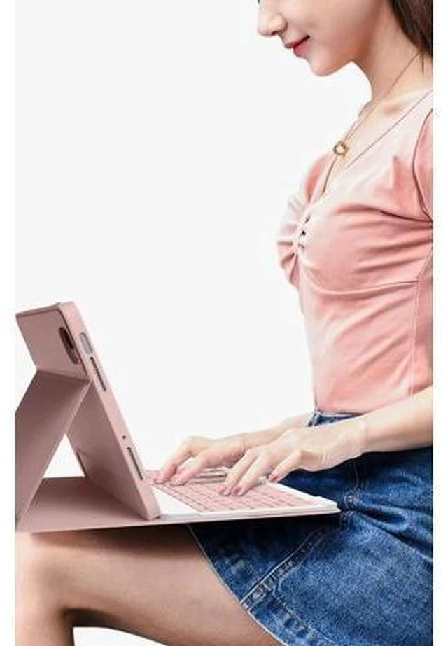 Alt view image 5 of 7 - kaidisen Keyboard Case Mouse for iPad Mini A17 Pro 2024/ iPad Mini 6th Gen (8.3 inch) 2021 Detachable Cute Color Keyboard Case Support Pencil 2 Charging,Purple