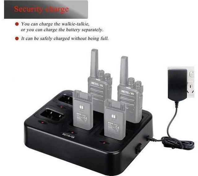 Alt view image 2 of 7 - Retevis RT68 NR10 Six-Way Charger, Multi Unit Rapid Charger for Retevis RT68 NR10 Walkie Talkie and Battery (1 Pack)