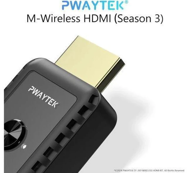 Alt view image 7 of 7 - Wireless HDMI Transmitter and Receiver with Adapter 4K Wireless HDMI Extender 1080P HDMI Wireless Kit Plug & Play Support 2.4/5GHz for Streaming Video and Audio to Monitor from Laptop/Pc/Tv Box