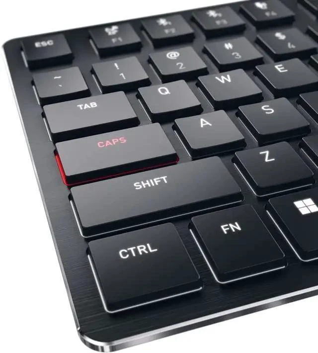 Main image of Cherry KW X ULP Ultra Slim Wireless Mechanical Keyboard. Multi Device Function MX Ultra Low Profile Switches.
