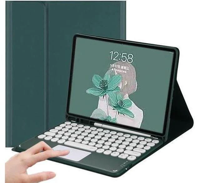 Main image of AnMengXinLing Keyboard Case for iPad Pro 11 2022/2021/2020-Touchpad Detachable Keyboard with Pencil Holder Folio Smart Cover with Keyboard for iPad Pro 11inch 4th/3rd/2nd Gen,Teal