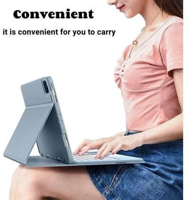 Alt view image 5 of 5 - AnMengXinLing Keyboard Case for iPad Pro 11 2022/2021/2020-Touchpad Detachable Keyboard with Pencil Holder Folio Smart Cover with Keyboard for iPad Pro 11inch 4th/3rd/2nd Gen,Teal