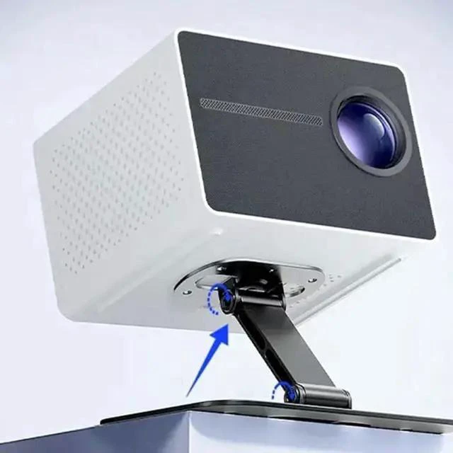 Alt view image 4 of 5 - Projector Stand Home Living Room Projector Desktop Stand Lifting Folding Portable Projector Stand Bedroom Metal Shelf Projector Bracket
