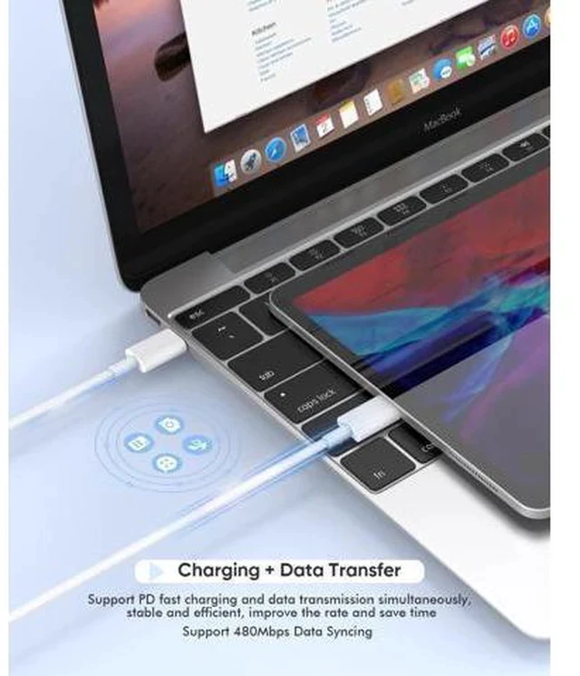 Alt view image 5 of 7 - iPhone 16 Charger,USB C Charger Fast Charging,2Pack Dual Type-C Port PD Charging Block iPhone 15 Adapter with 2Pack USBC to USBC Cable,Fast Charging for iPhone 16/16 Pro/15/15 Pro Max,iPad Pro