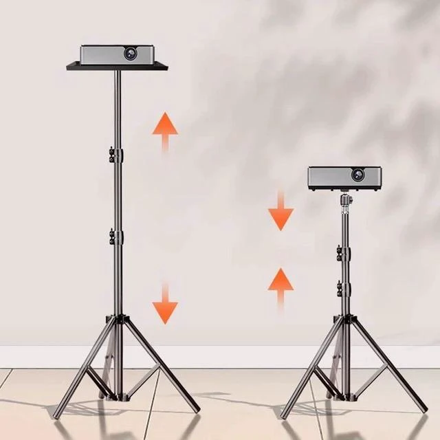 Alt view image 4 of 4 - Projector Mount 360 Degree Projector Stand Home Tripod Tray Desktop Adjustable Portable Projector Stand Adjustable Stand (A)