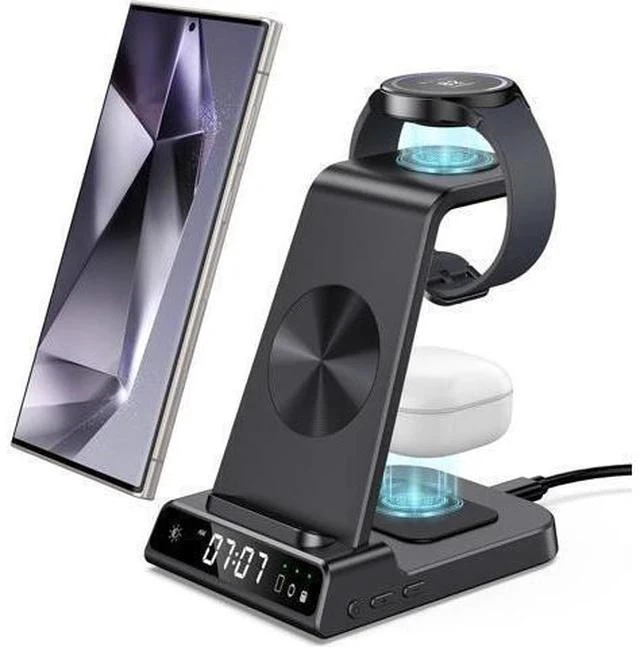 Main image of Wireless Charger for Devices, 4 in 1 Charging Station for Galaxy S24 Ultra/S24/S24+/S23 Ultra/Z Fold5/Z Flip, Galaxy Watch Charger for Galaxy Watch 6/6 Classic/5/5 Pro/4, Galaxy Buds 2
