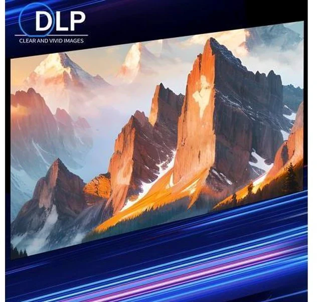 Alt view image 2 of 7 - DLP Business Projector 3300 Lumens High Brightness Projector for Office Large and Clear Daytime Display