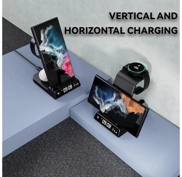Alt view image 6 of 7 - Wireless Charger for Devices, 4 in 1 Charging Station for Galaxy S24 Ultra/S24/S24+/S23 Ultra/Z Fold5/Z Flip, Galaxy Watch Charger for Galaxy Watch 6/6 Classic/5/5 Pro/4, Galaxy Buds 2