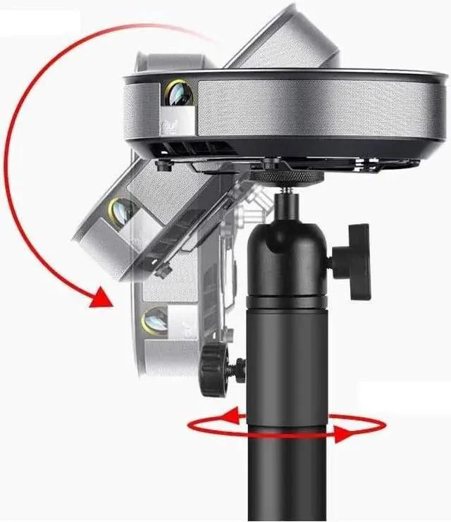 Alt view image 3 of 5 - Projector Bracket Projector Bracket Tripod Projector Bracket Mount Projector Stand Easy to Store Office Home Stage Portable Travel Projector Stand