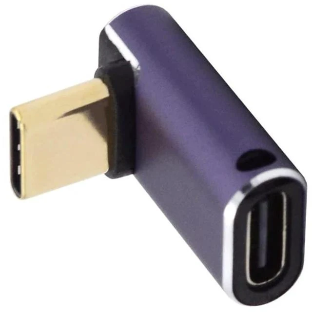 Main image of Type C Male to Female 240W Power 40Gbps Data 8K Video Adapter Up Down Angled for NS Phone Laptop