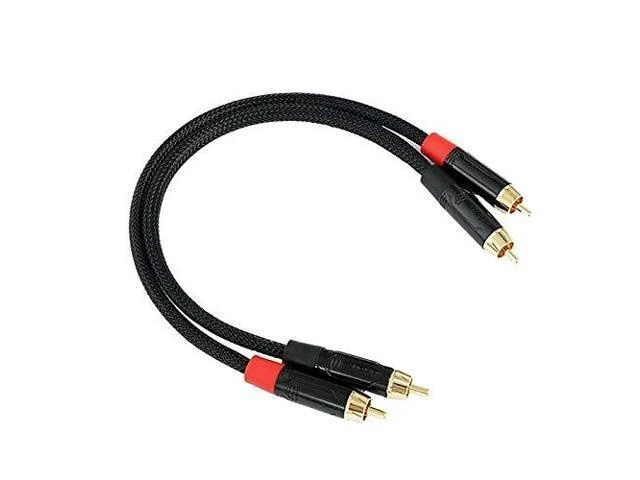 Alt view image 3 of 4 - C003 RCA Male to Male ROXTONE RCA 2 Core HiFi Single Channel Audio Cable 25cm
