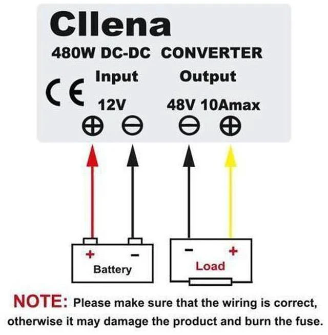 Alt view image 6 of 7 - Cllena DC/DC 12V to 48V Boost Converter 10A 480W Step Up Voltage Regulator Module Car Power Supply Voltage Transformer (Input 10V-16V)