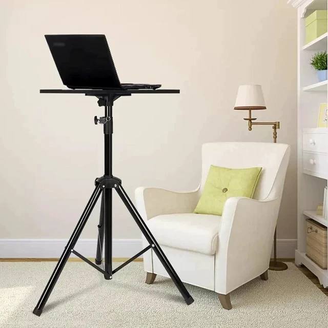 Alt view image 5 of 5 - Projector Stand Desktop Elevation Bracket Hanging Portable Floor Stand Projector Tray Tool Home Universal Projector Stand Projector Bracket(1.4M)