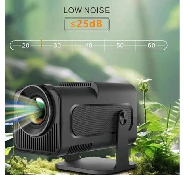 Alt view image 7 of 7 - Mini Projector, 4K 1080P Support Portable Projector with 2.4G 5G Wi Fi BT, 180° Rotatable Outdoor Projector Supported 10000 Lumens, Auto Keystone, for Phone, PC, Laptop (US Plug)