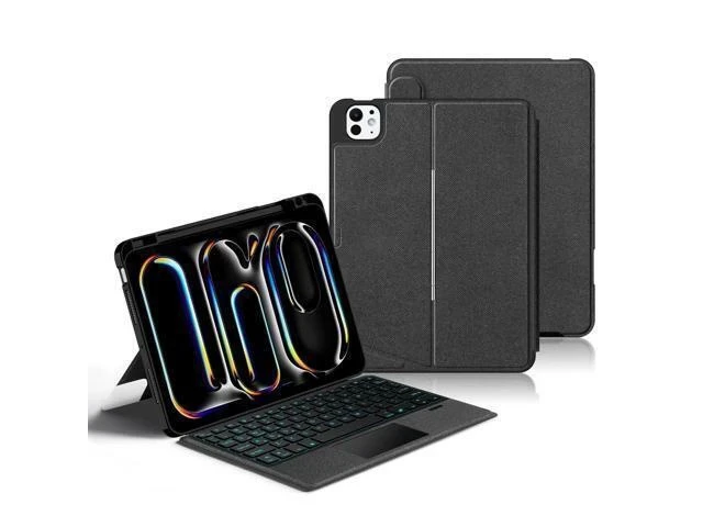 Alt view image 6 of 7 - kaidisen Backlit Keyboard Case for iPad Pro 11 inch M4 2024 Keyboard with Touchpad Backlight Portrait Mode Magnetic Detachable Touch Keyboard Case