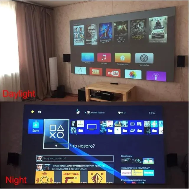 Alt view image 2 of 7 - Projector Screen Projector Screen Projector Screen Fabric 100 120 Inch Screen Projection Portable Reflective Cloth,60 Inch
