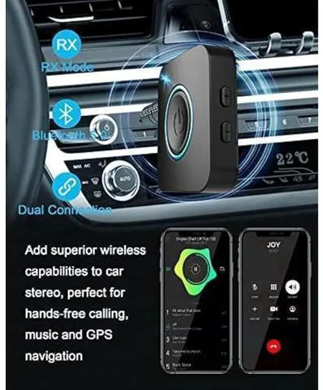 Alt view image 5 of 7 - Bluetooth Transmitter Receiver, LAICOMEIN 2-in-1 V5.0 Bluetooth Adapter, Wireless Transmitter for TV PC MP3 Gym Airplane, Bluetooth Receiver for Speakers Headphones
