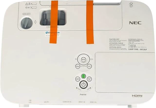 Alt view image 2 of 3 - Versatile 3LCD Projector: WXGA Resolution 4000 Lumens Closed Captioning DICOM Brightness for Gaming and Digital Signage - HDMI USB, Bundle HDMI Cable Remote Control Power Cord
