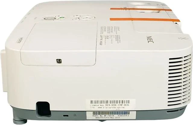 Alt view image 3 of 3 - Versatile 3LCD Projector: WXGA Resolution 4000 Lumens Closed Captioning DICOM Brightness for Gaming and Digital Signage - HDMI USB, Bundle HDMI Cable Remote Control Power Cord