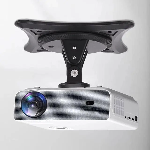 Alt view image 4 of 7 - Projector Stand Tripod Projector Bracket 360-degree Rotating Ceiling-Mounted Wall-Mounted Projector Stand Small Portable Bracket Projector Mount(B)