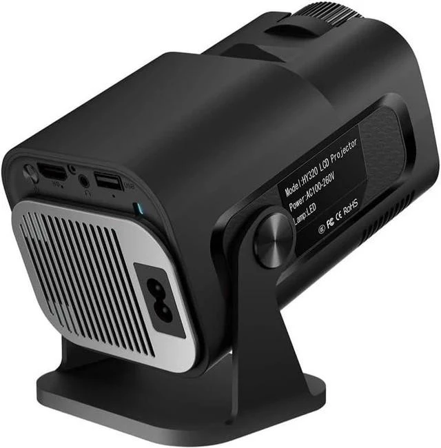 Main image of Projector Screen HY-320 Mini Portable Newly Native 720P H713 Android 11 4K Projector 320 ANSI Wifi6 BT5.0 Cinema Outdoor Rotable Projector