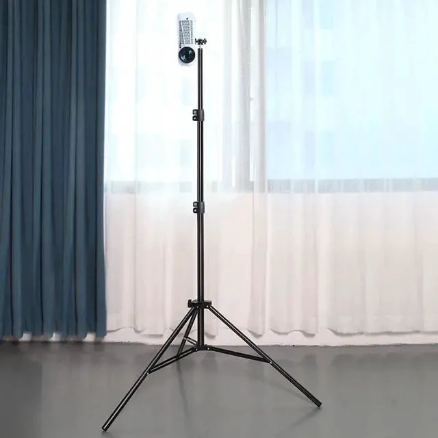 Alt view image 7 of 7 - Projector Stand Home Projector Stand Projector Floor Tripod Living Room Folding Telescopic Portable Tray Tripod Projector Shelf
