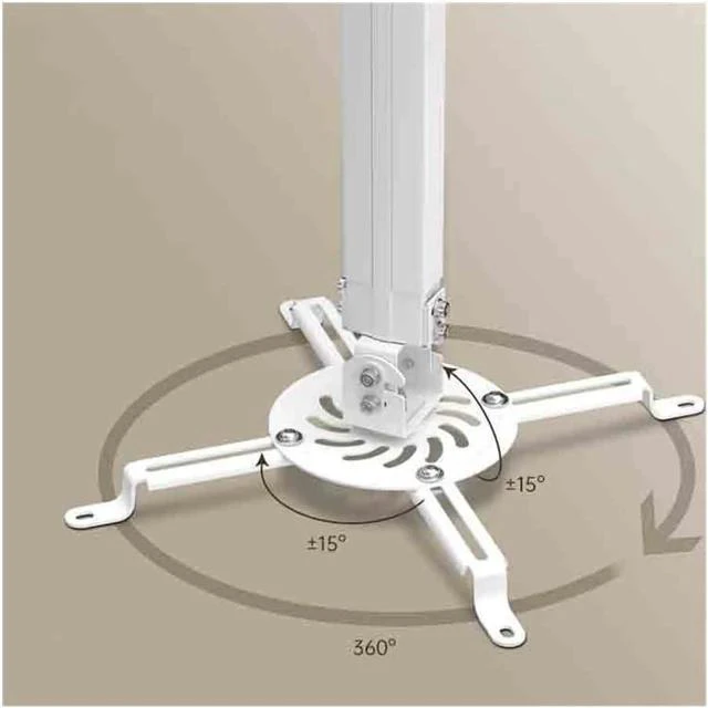 Alt view image 3 of 6 - Projector Bracket Projector Hanger Telescopic Shelf Ceiling Mount Projector Hanging Bracket for Ceiling Hangers Portable Projector Stand(White