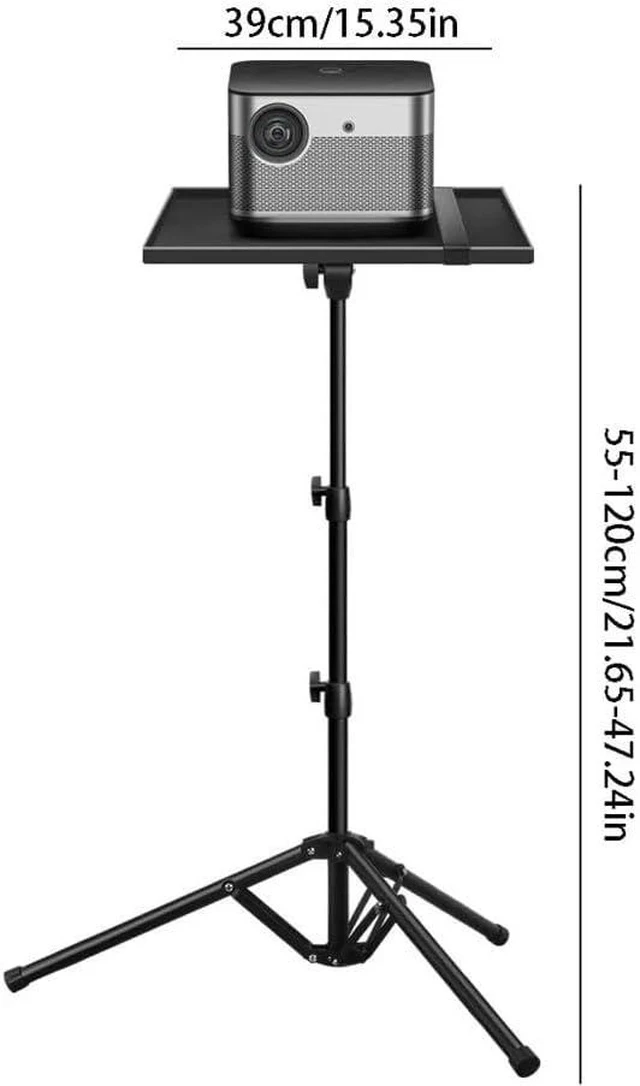 Alt view image 2 of 5 - Projector Stand Living Room Projector Stand Tray Bracket Folding Portable Tripod Floor Home Computer Rack Projector Shelf