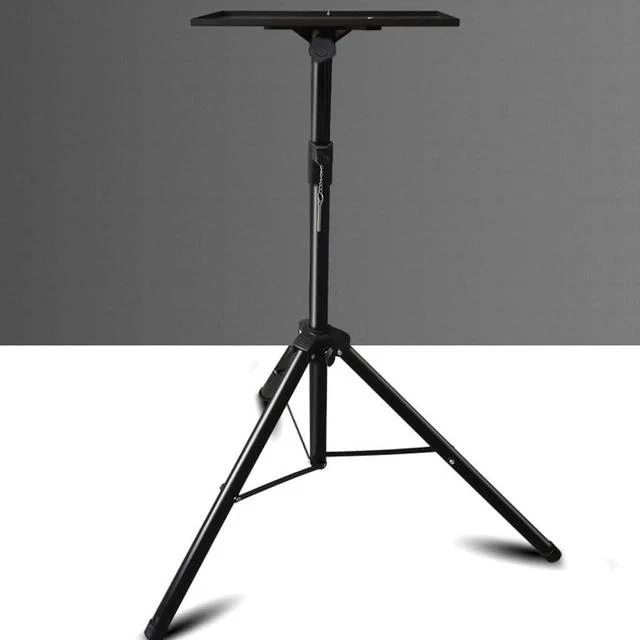 Alt view image 5 of 7 - ULTRAWAVE Projector Stand Living Room with Tray Folding Portable Projector Tripod Floor Stand Home Office Retractable Projector Stand Projector Mount