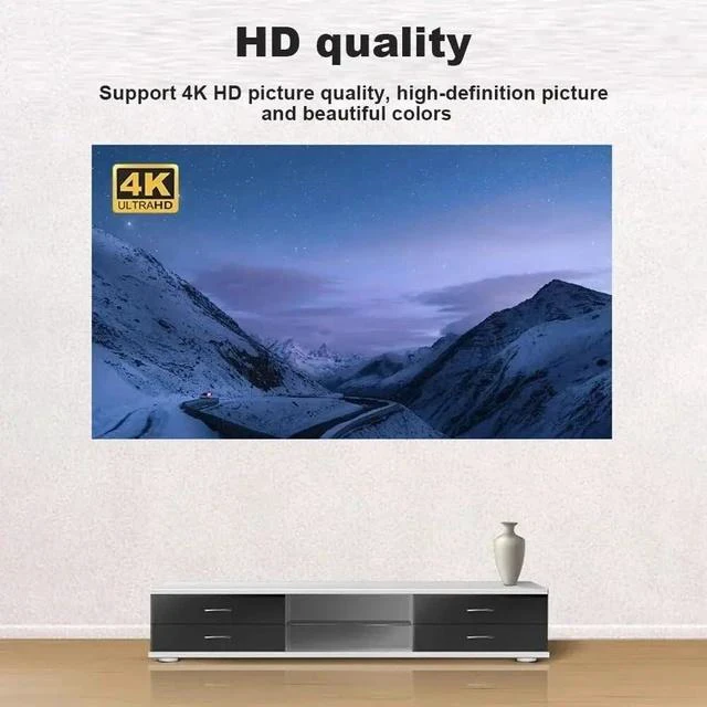 Alt view image 3 of 7 - Projector Screen Projection Screens Simple Metal Anti Light Projection Screen Portable Outdoor High-Definition 4K Projector Cloth Smart Home(120 inch)