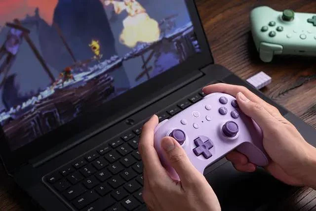 Alt view image 10 of 14 - 8BitDo Ultimate 2C Wireless Controller for Windows PC and Android, with 1000 Hz Polling Rate, Hall Effect Joysticks and Triggers, and Remappable L4/R4 Bumpers (Green)