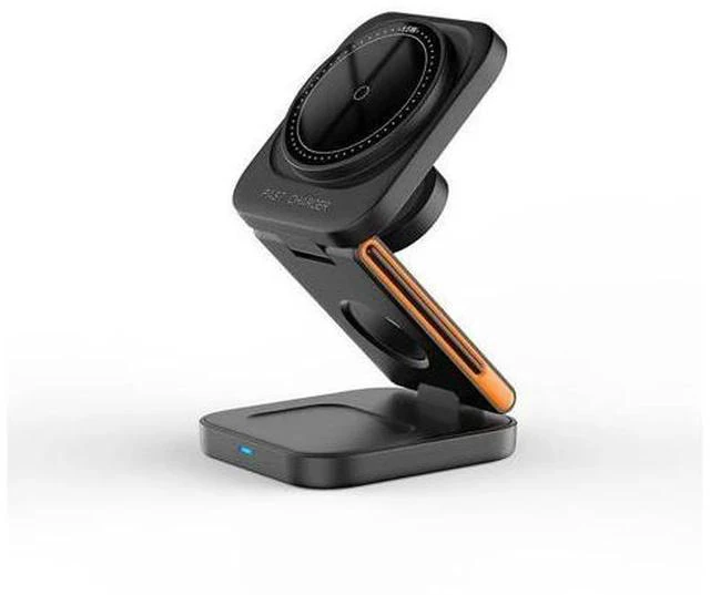 Main image of 3 in 1 Wireless Charging Station Portable Foldable 15W Magnetic Wireless Charger Mobile Phone Holder Foldable Wireless Charger