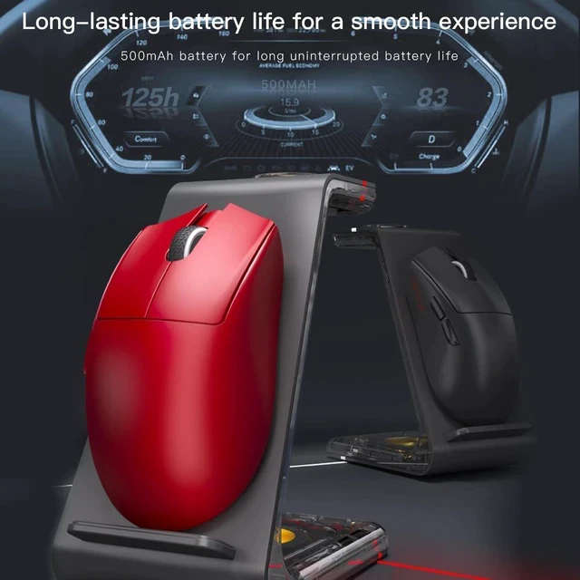 Alt view image 3 of 5 - N5 Wireless Gaming Mouse,Tri-Mode 2.4G/USB-C/Bluetooth Mouse Up to 26000DPI,PAW3395 Optical Sensor,PC Gaming Mice with 7 Programmable Button,Suitable for Windows and Mac,500mAh-R